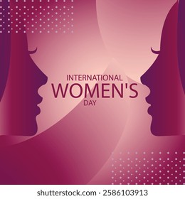 March 8 International Women's Day Celebration Celebrating Women's Achievements and Gender Equality with Gradient Background