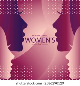 March 8 International Women's Day Celebration Highlighting Women's Empowerment and Gender Equality with Vibrant Gradient Design