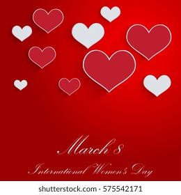 March 8. International Women's Day. Vector illustration