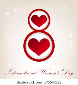 March 8. International Women's Day. Vector illustration