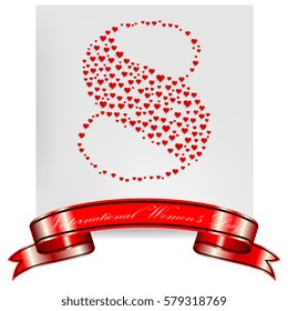 March 8. International Women's Day. Vector illustration