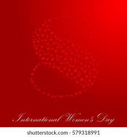 March 8. International Women's Day. Vector illustration