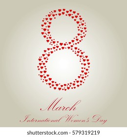 March 8. International Women's Day. Vector illustration
