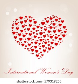 March 8. International Women's Day. Vector illustration