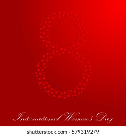 March 8. International Women's Day. Vector illustration
