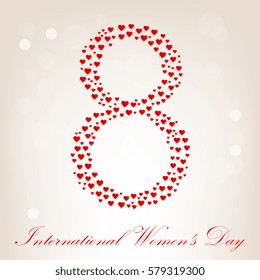 March 8. International Women's Day. Vector illustration