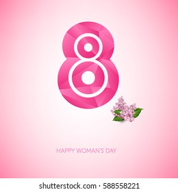 March 8 international women's day background.