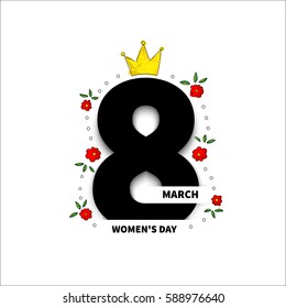 March 8. Vector illustration