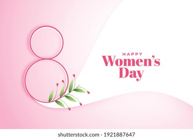 march 8th happy womens day poster design background