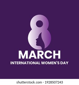 March 8th international women’s day celebration background Free Vector illustration