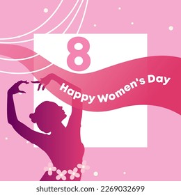 March 8th international women's Day concept vector design for banners, backdrops, webpage, greetings and all other presentations
