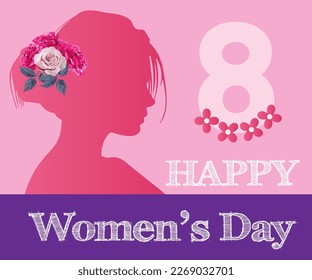 March 8th international women's Day concept vector design for banners, backdrops, webpage, greetings and all other presentations