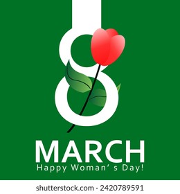 March 8th set banner Background Design world women's day. Template for advertising, web, social media and fashion advertising. Poster, flyer, greeting card, header for site Vector Illustration.