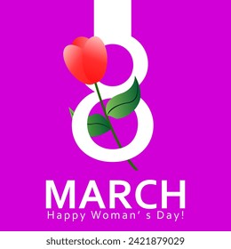 March 8th set banner Background Design world women's day. Template for advertising, web, social media and fashion advertising. Poster, flyer, greeting card, header for site Vector Illustration.