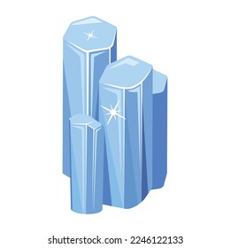 El vector 2d de la piedra de nacimiento de marzo es fácil de usar 