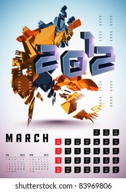 March - Calendar Design 2012