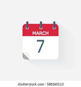 March Calendar Icon.