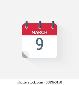 March calendar icon.