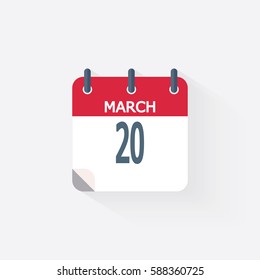 March calendar icon.