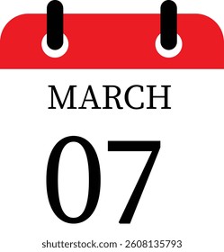 March calendar icon.Calendar event reminder date.calendar date icon on white background.