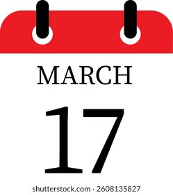 March calendar icon.Calendar event reminder date.calendar date icon on white background.