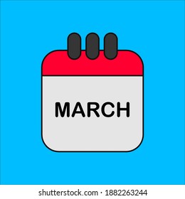 diseño vectorial de calendario de marcha alta resolución