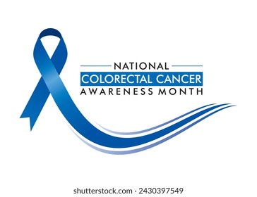 March is colorectal Awareness Month background design.
