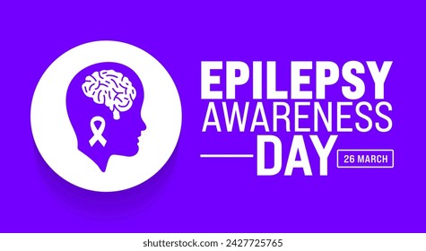 March is Epilepsy Awareness day or Purple Day background template. Holiday concept. use to background, banner, placard, card, and poster design template with text inscription and standard color.