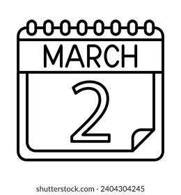 March Icon Design For Personal And Commercial Use