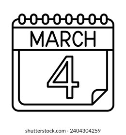March Icon Design For Personal And Commercial Use