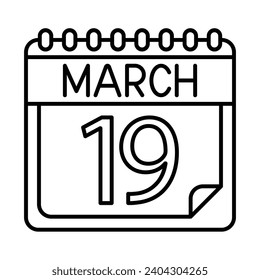 March Icon Design For Personal And Commercial Use