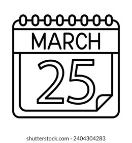 March Icon Design For Personal And Commercial Use