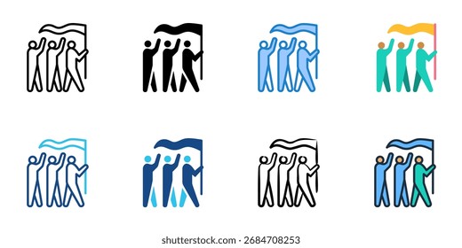 Ícone de março define várias coleções de estilos 
