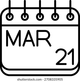 Icono de marzo para su proyecto