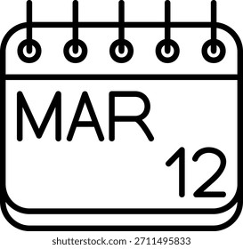 Icono de marzo para su proyecto