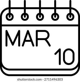 Icono de marzo para su proyecto