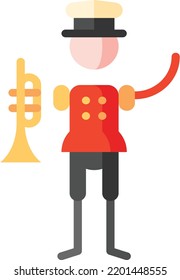 march isolated design element stock illustration. Vector on a white background