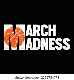 March Madness Basketball T-shirt Design