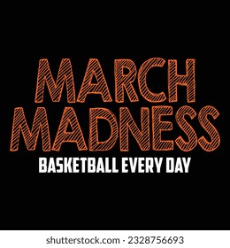 March Madness Basketball T-shirt Design