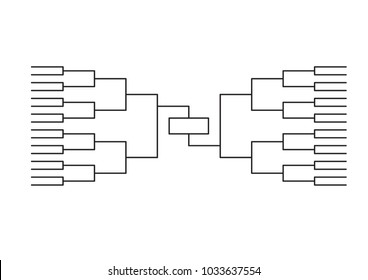 March Madness , Bracket Tournament March Line Background  Vector Illustration