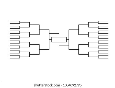 March Madness , Bracket Tournament March Line Background  Vector Illustration