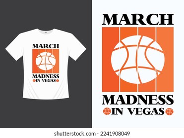 March Madness T-shirt Template Design 