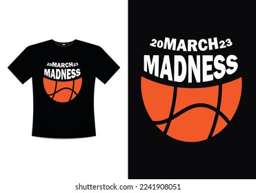March Madness T-shirt Template Design 