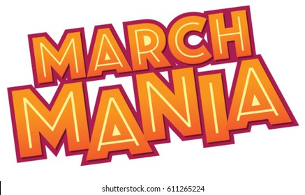 March Mania- Headline Basketball NCAA Logo Headline