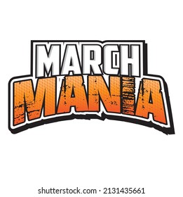 March Mania Headline vector art March Basketball