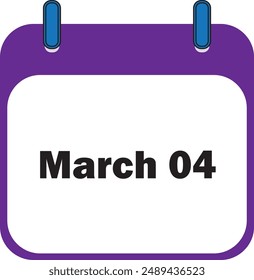 March Month 04 | Date Icon Design
