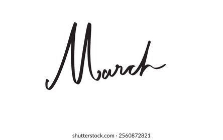 March month calligraphy text font calligraphy hand written lettering spring season time siant patrick day march celebration festival holiday happy beautiful calendar justice abstract parade anger luck