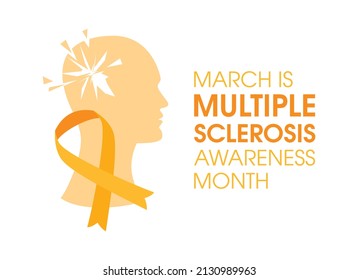 March Multiple Sclerosis Awareness Month Vector Stock Vector (Royalty ...