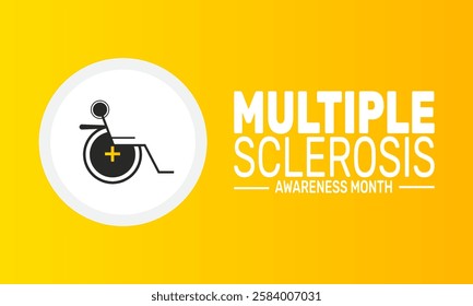 March is Multiple Sclerosis Awareness Month. This holiday-themed design is perfect for backgrounds, banners, greeting cards, posters with text inscription, Classic social media posts. vector illustrat