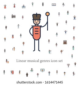 march musician icon. musical genres icons universal set for web and mobile